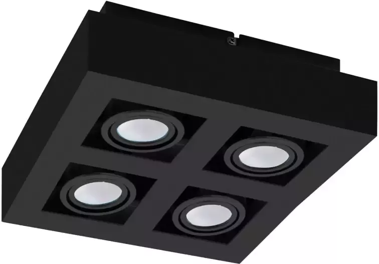 EGLO  Mendoza Opbouwlamp - GU10 - 25 cm - Zwart