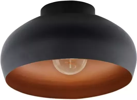 EGLO Mogano 2 Plafondlamp E27 Ø28 cm Zwart Koper
