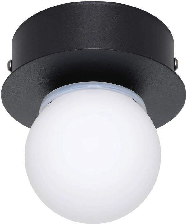 EGLO Mosiano wand- en plafondlamp spiegellamp LED Ø 11 cm Zwart Wit