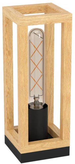 EGLO NAFFERTON Tafellamp E27 10 cm Zwart;Bruin