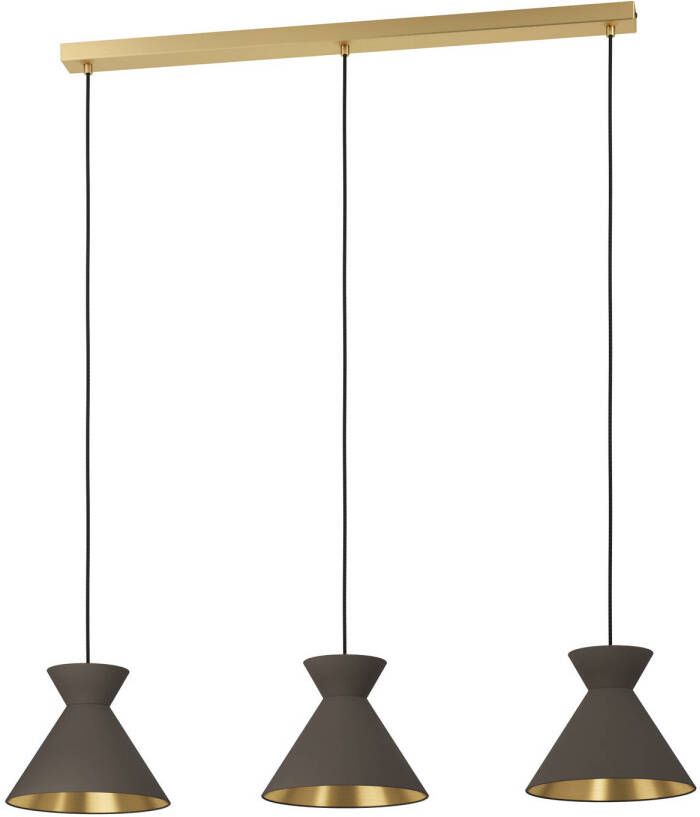 EGLO  Nastasia Hanglamp - E27 - 100 cm - Zwart Cappuccino