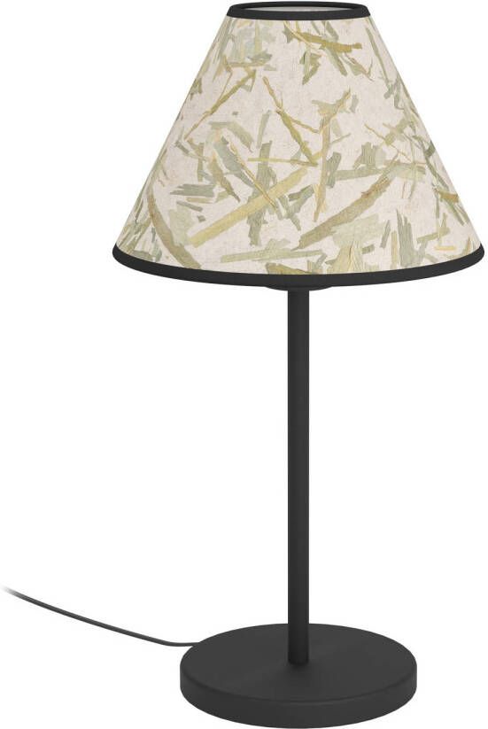 EGLO Oxpark Tafellamp E27 41 5 cm Zwart Wit Groen Bamboe