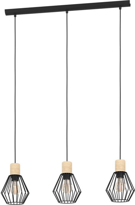 EGLO  Palmorla - Hanglamp - E27 - 76 cm - Zwart Bruin