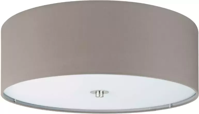 EGLO  Pasteri - Plafondlamp - 3 Lichts - ø475 mm. - Nikkel-Mat - Taupe