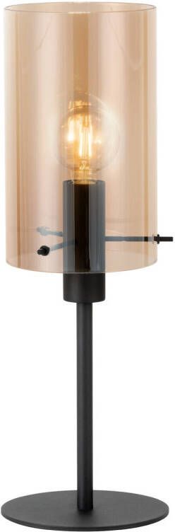 EGLO Polverara Tafellamp E27 60 5 cm Zwart Amber - Foto 1