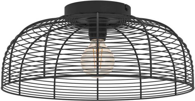 EGLO Rinroe plafondlamp E27 Ø 45 cm industrieel metaal zwart