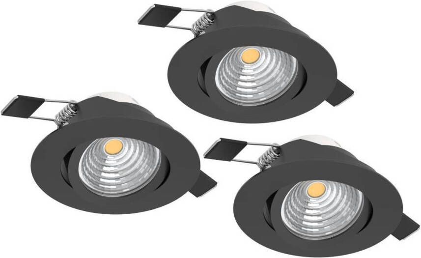 EGLO SALICETO Inbouwlamp LED Ø 12.0 cm Zwart