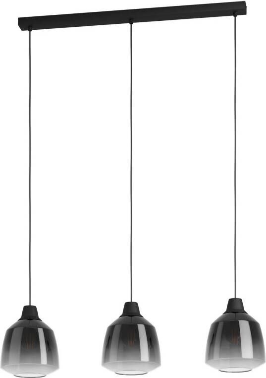 EGLO Sedbergh Hanglamp E27 90 cm Zwart Glas