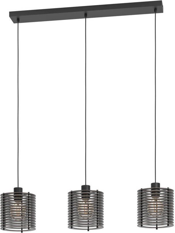 EGLO Segovia Hanglamp E27 88 cm Zwart Staal|Hout