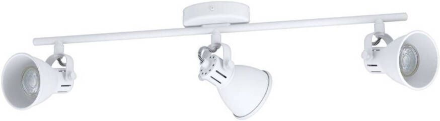 EGLO Plafondspot SERAS 1 Deckenstrahler GU10 IP20 Stahl Wohnzimmerlampe Flurlampe Led-plafondlamp