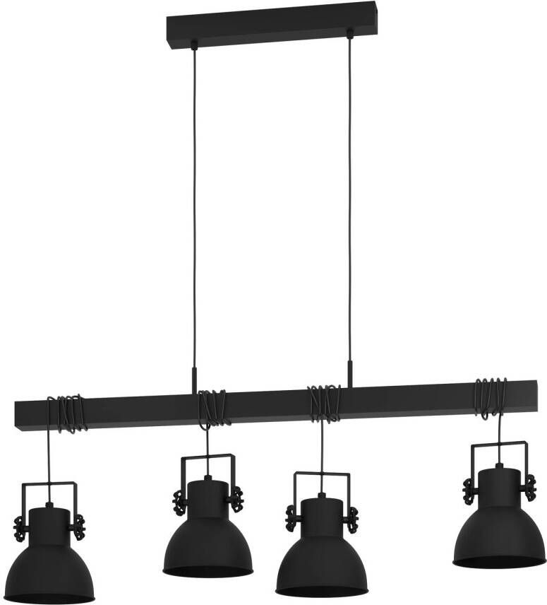 EGLO  Shirebrook Hanglamp - E27 - 100 cm - Zwart