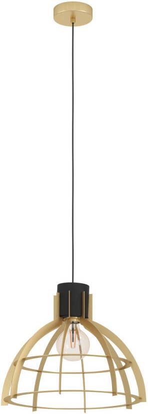 EGLO Stillington Hanglamp E27 Ø 41 5 cm Zwart|Goud Staal