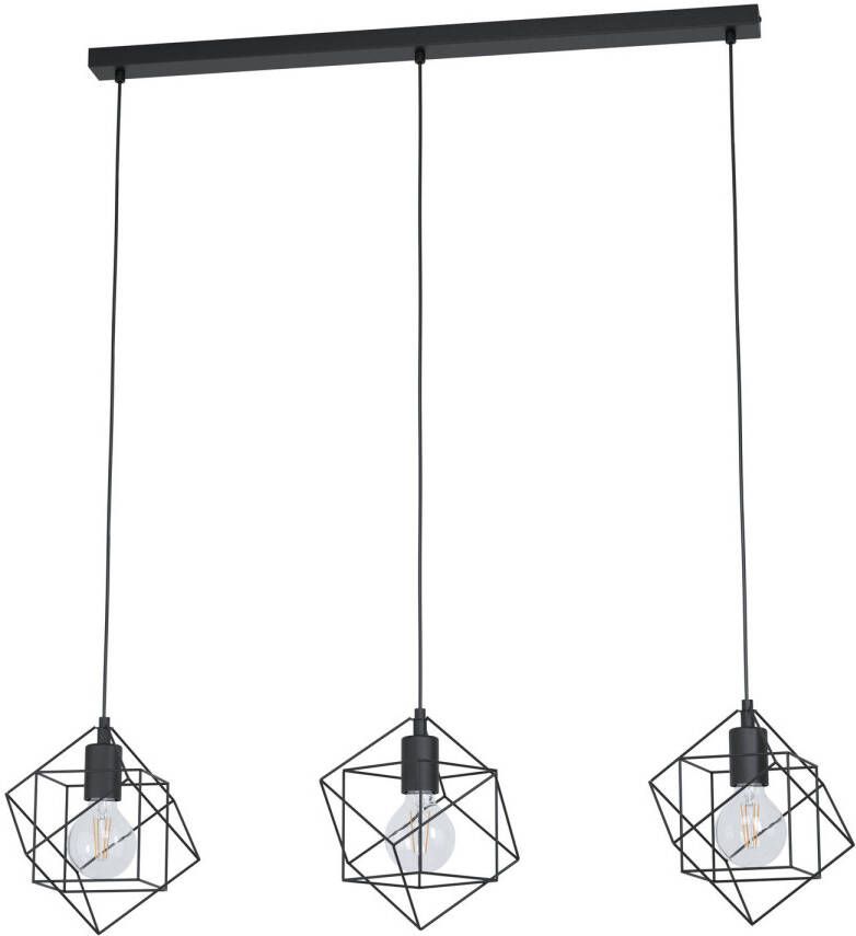 EGLO  Straiton - Hanglamp - E27 - 90 5 cm - Zwart