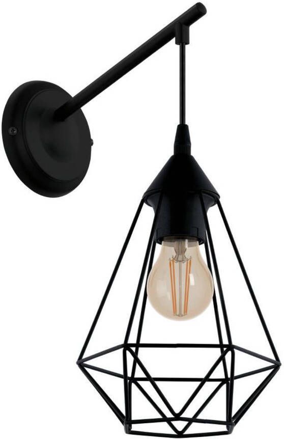 EGLO Tarbes wandlamp E27 Zwart