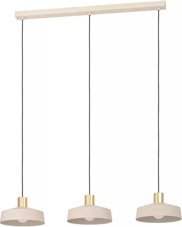 EGLO Valdiola Hanglamp E27 93 cm Beige Goud Zand Staal - Foto 1