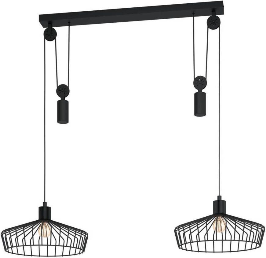 EGLO WINKWORTH Hanglamp E27 Ø 50.0 cm Zwart