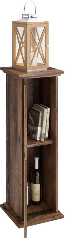 LuxeLivin' FMD Accenttafel met deur 88 5 cm old style donkerkleurig