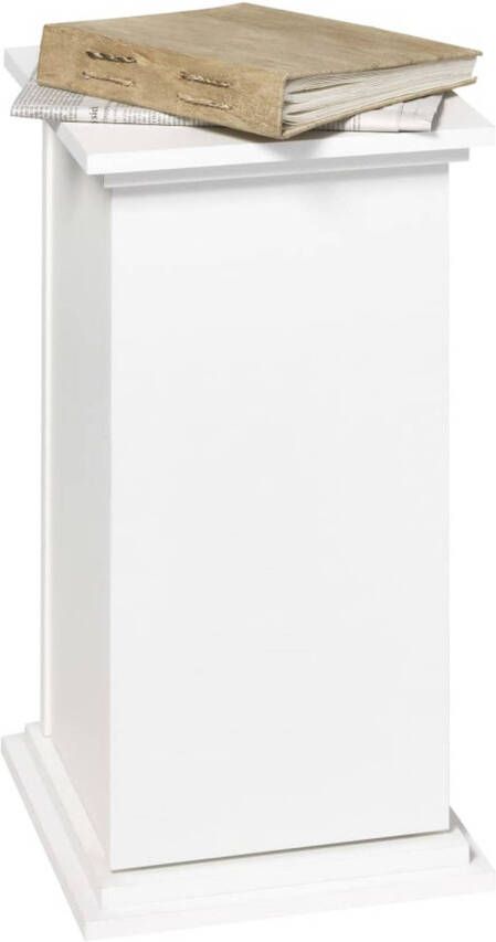 FMD Bijzettafel met deur 57 4 cm wit