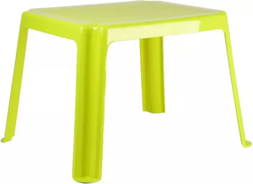 Forte Plastics Kunststof kindertafel groen 55 x 66 x 43 cm Bijzettafels