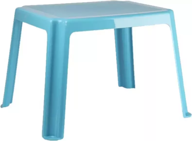 Forte Plastics Kunststof kindertafel licht blauw 55 x 66 x 43 cm Bijzettafels
