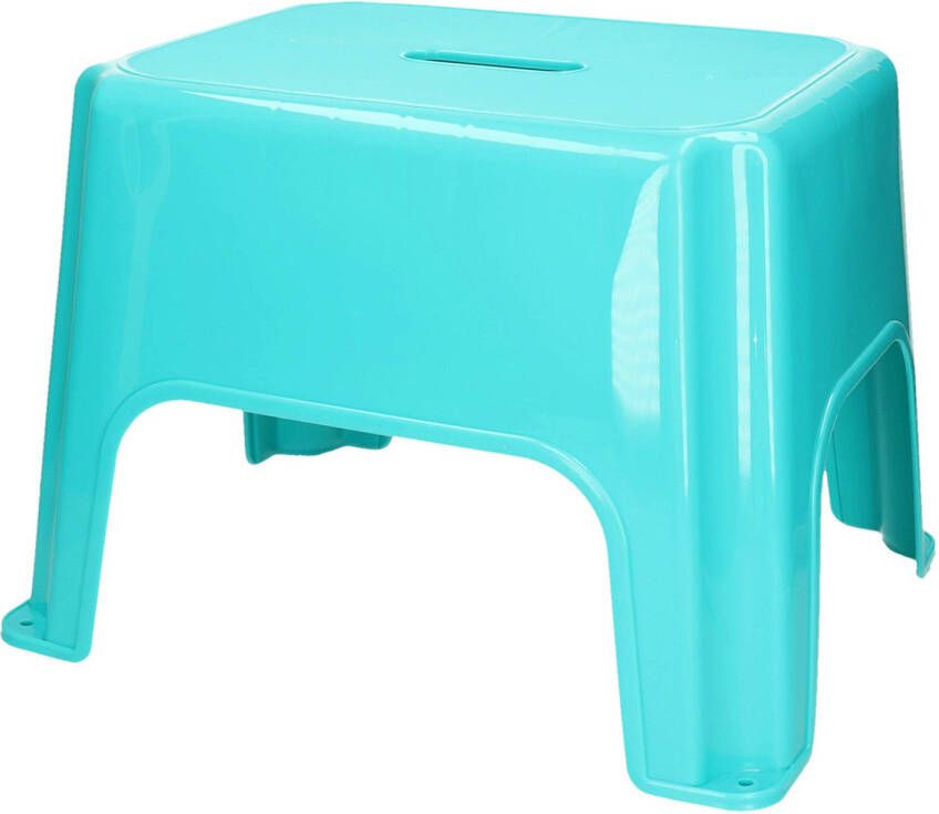 Forte Plastics PlasticForte Keukenkrukje opstapje Handy Step blauw kunststof 40 x 30 x 28 cm Huishoudkrukjes