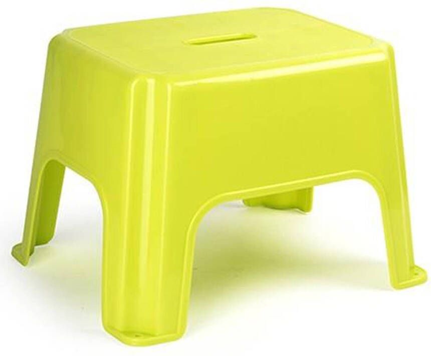 Forte Plastics PlasticForte Keukenkrukje opstapje Handy Step groen kunststof 40 x 30 x 28 cm Huishoudkrukjes - Foto 1