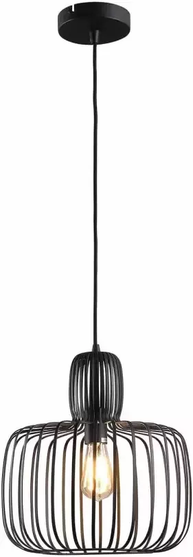 Freelight Hanglamp Costola Mat Zwart 35cm