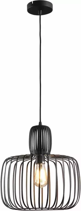 Freelight Hanglamp Costola Ø 45 cm zwart - Foto 1