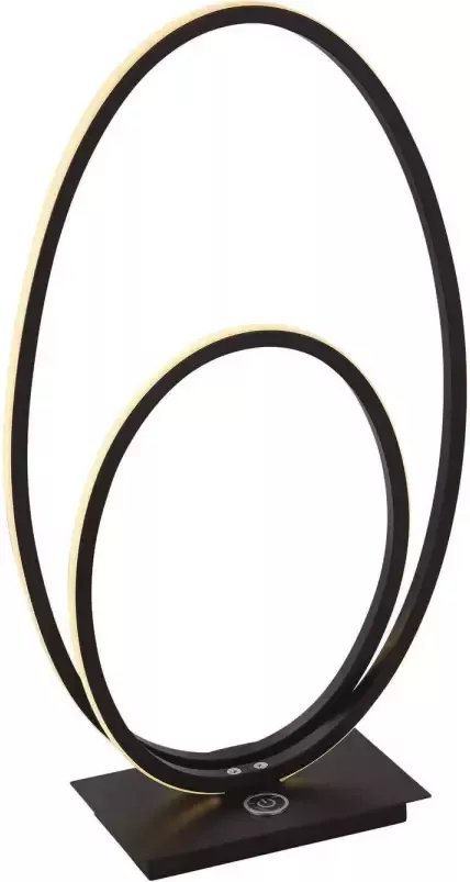 Freelight Tafellamp Ophelia Oval Led Mat Zwart 42cm