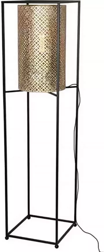 Freelight Vloerlamp Petrolio H 152 cm B 35 cm goud zwart