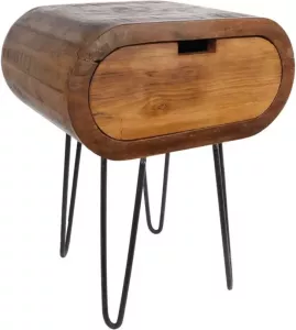 Gifts Amsterdam Bijzettafel Berend 50x38x62 cm hout naturel