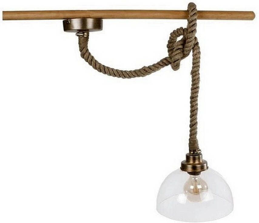 Gifts Amsterdam Hanglamp rond dik touw helder glas