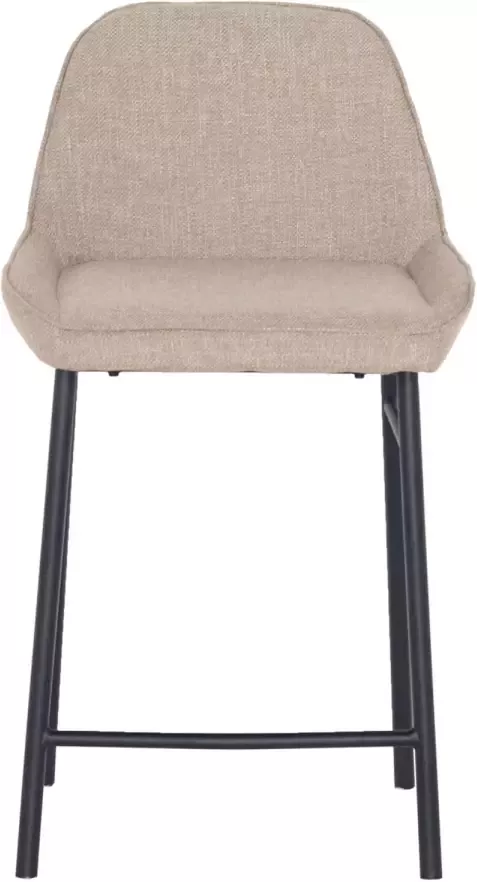 Giga Meubel Barstoel Taupe Bouclé Zithoogte 65cm Stoel Joëlle