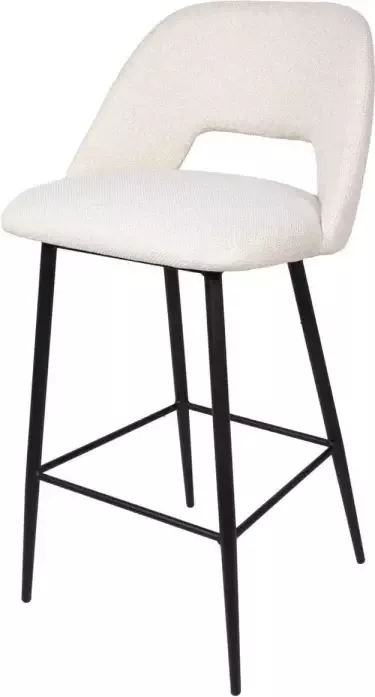 Giga Meubel Barstoel Taupe Stof 50x55x91cm Barstoel Nissa