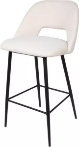 Giga Meubel Barstoel Taupe Stof 50x55x91cm Barstoel Nissa