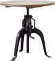 Giga Meubel Eettafel Rond Acaciahout 75x75x70 Ijzer Iron - Thumbnail 1
