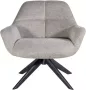 Giga Meubel Fauteuil Beige Stof met Metalen Onderstel Stoel Shannon - Thumbnail 1