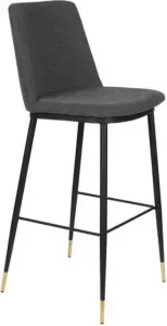 Giga Meubel Gm Barkruk Stof Donkergrijs Zithoogte 75cm Stoel Lionel