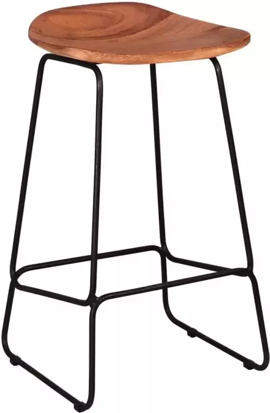 Giga Meubel Barstoel Acaciahout Naturel Zithoogte 71cm Stoel Ergo