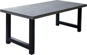 Giga Meubel Eettafel Grey Wash Acaciahout 200cm Acaciahout Metaal