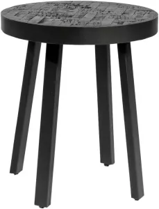 Giga Meubel Gm Salontafel Zwart Rond Visgraat Ø45cm Tafel Stack