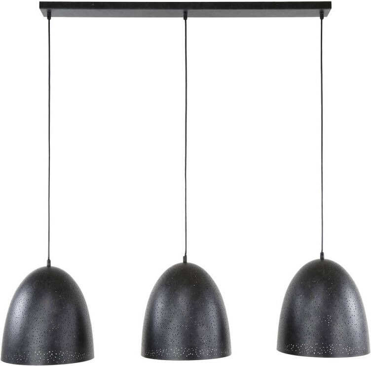 Giga Meubel Hanglamp Zwart Hanglamp 3-Lichts 125x30x150cm