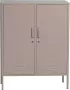 Giga Meubel Lockerkast Taupe Metaal 2 Deuren 85x40x110cm Kast Pip - Thumbnail 1