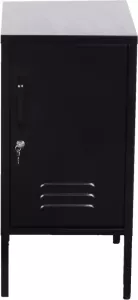 Giga Meubel Nachtkastje Locker Zwart 1 Deur 35x46x72cm Kast Pip
