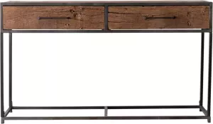 Giga Meubel Sidetable Bruin Hout Metaal 120cm Sidetable Lio