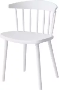 Giga Meubel Tuinstoelen Stapelbaar Wit Kunststof Set van 2