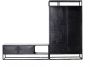 Giga Meubel Tv-meubel Metaal Zwart 140x40x45cm 2-deurs Kast Urban - Thumbnail 3