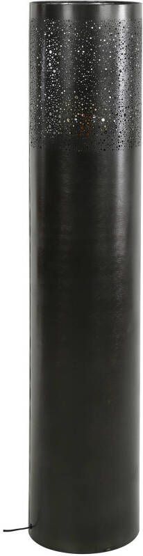 Giga Meubel Vloerlamp Cilinder Ø25x120cm Zwart Nikkel