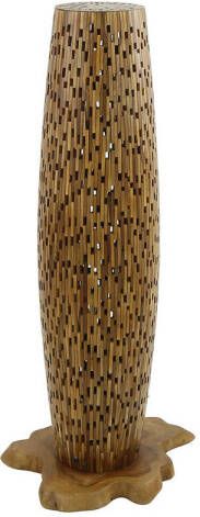 Giga Meubel Vloerlamp Naturel Gerecycled Teakhout 40x40x104cm