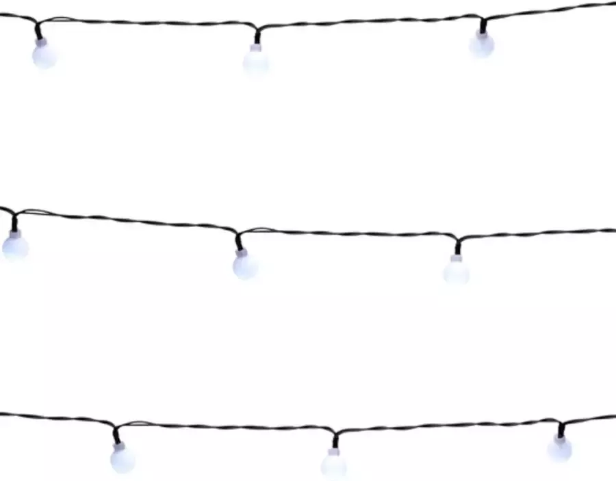 Grundig Lichtsnoer op Zonneenergie 16 85 M 100 Lampjes Warm Wit Licht 8 Modi Zwart
